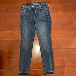 Dark Blue Skinny Jeans (Mid-Rise, Rockstar)